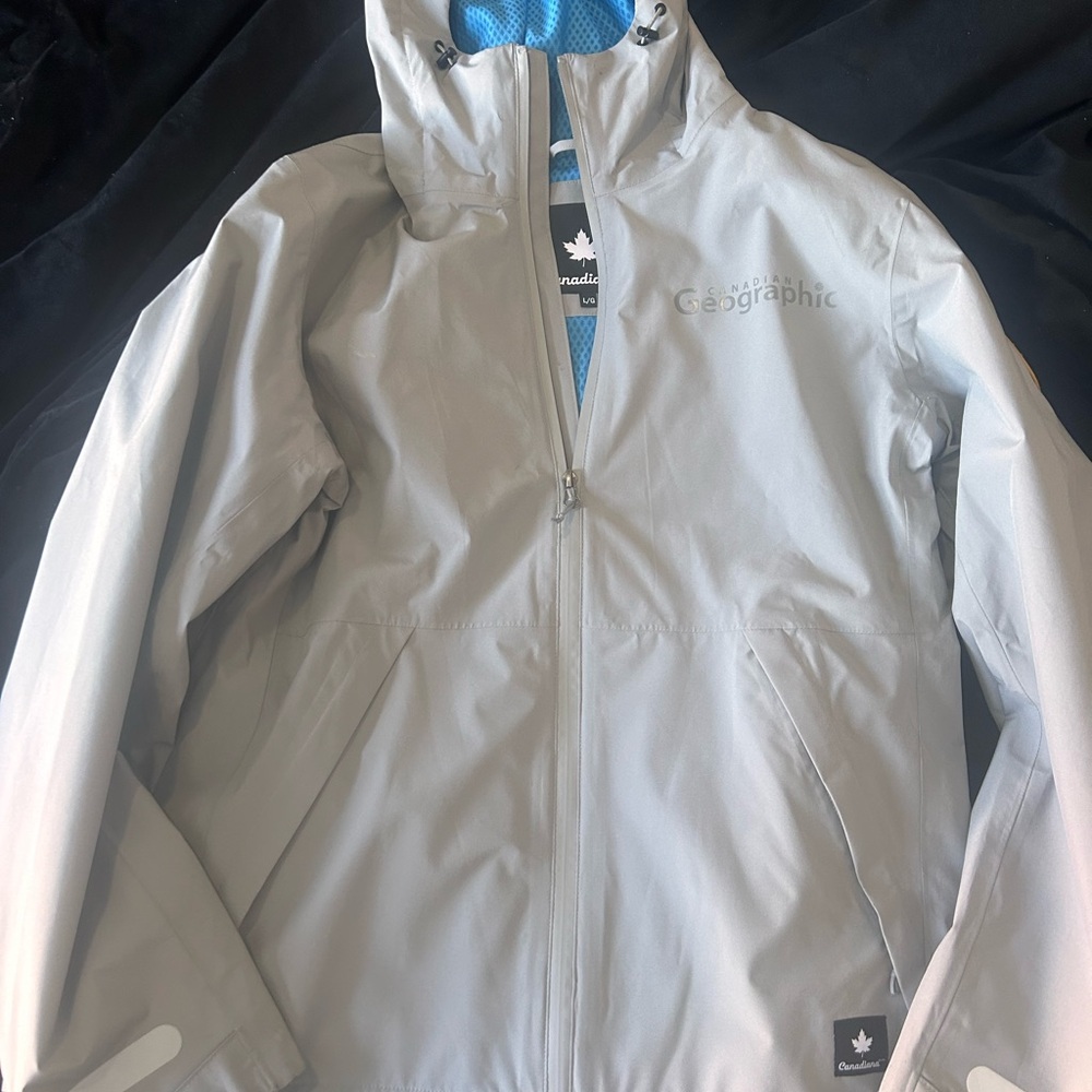 Rain coat.
